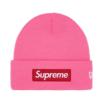 Supreme New Era Box Logo Beanie 'Magenta'