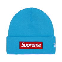 Supreme New Era Box Logo Beanie 'Cyan'