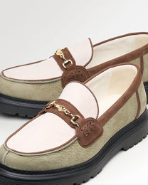 Loafer Grain Beige / Green