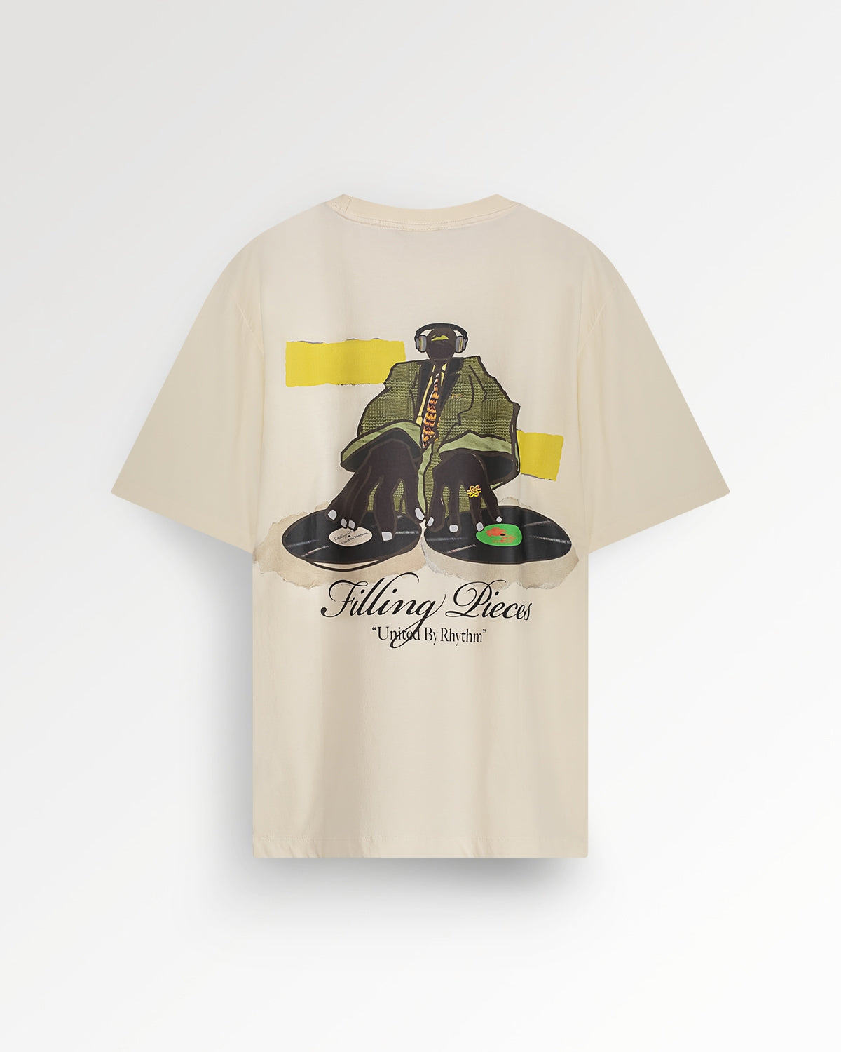 T-shirt DJ Antique White