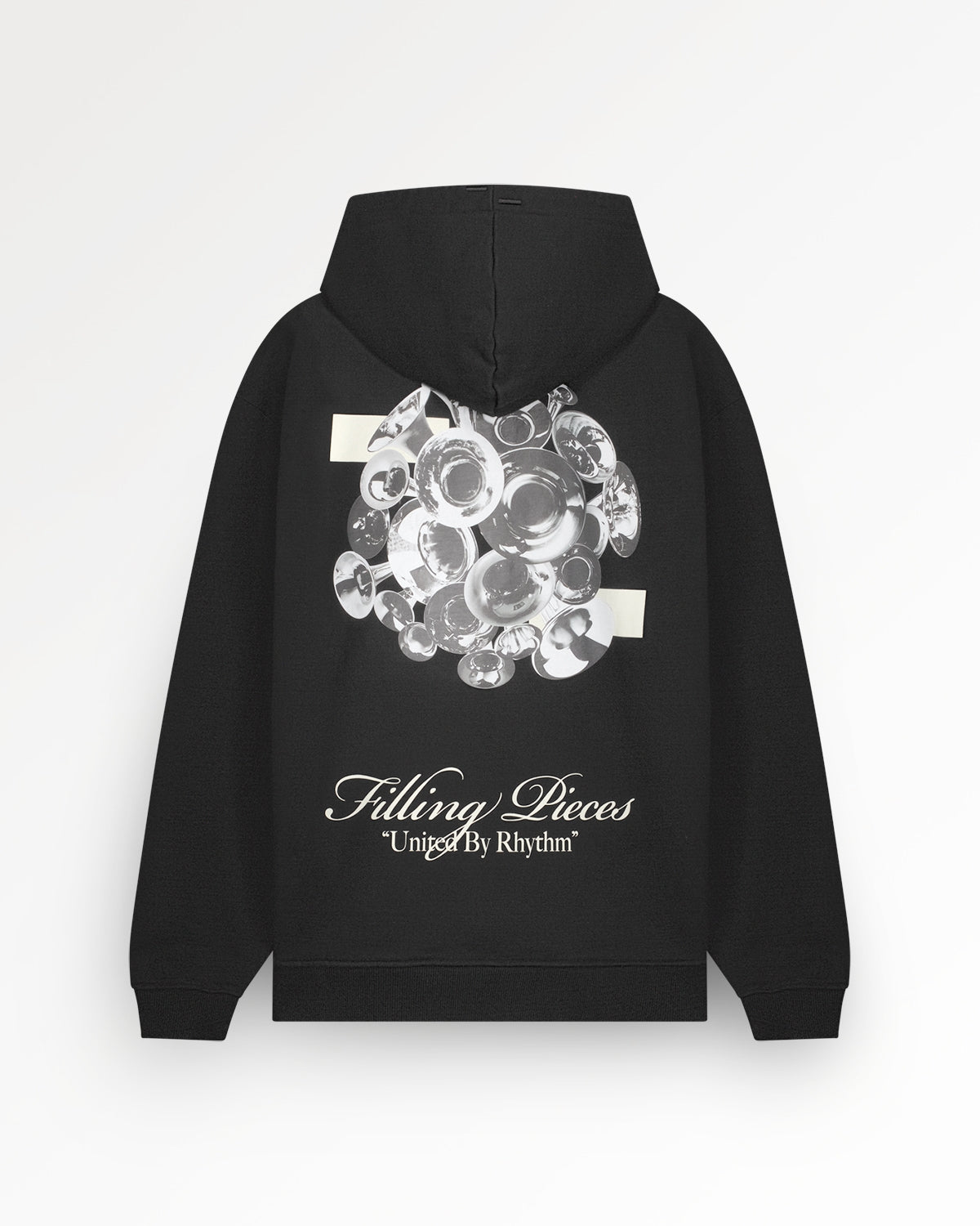 Zip Hoodie Bouquet Black