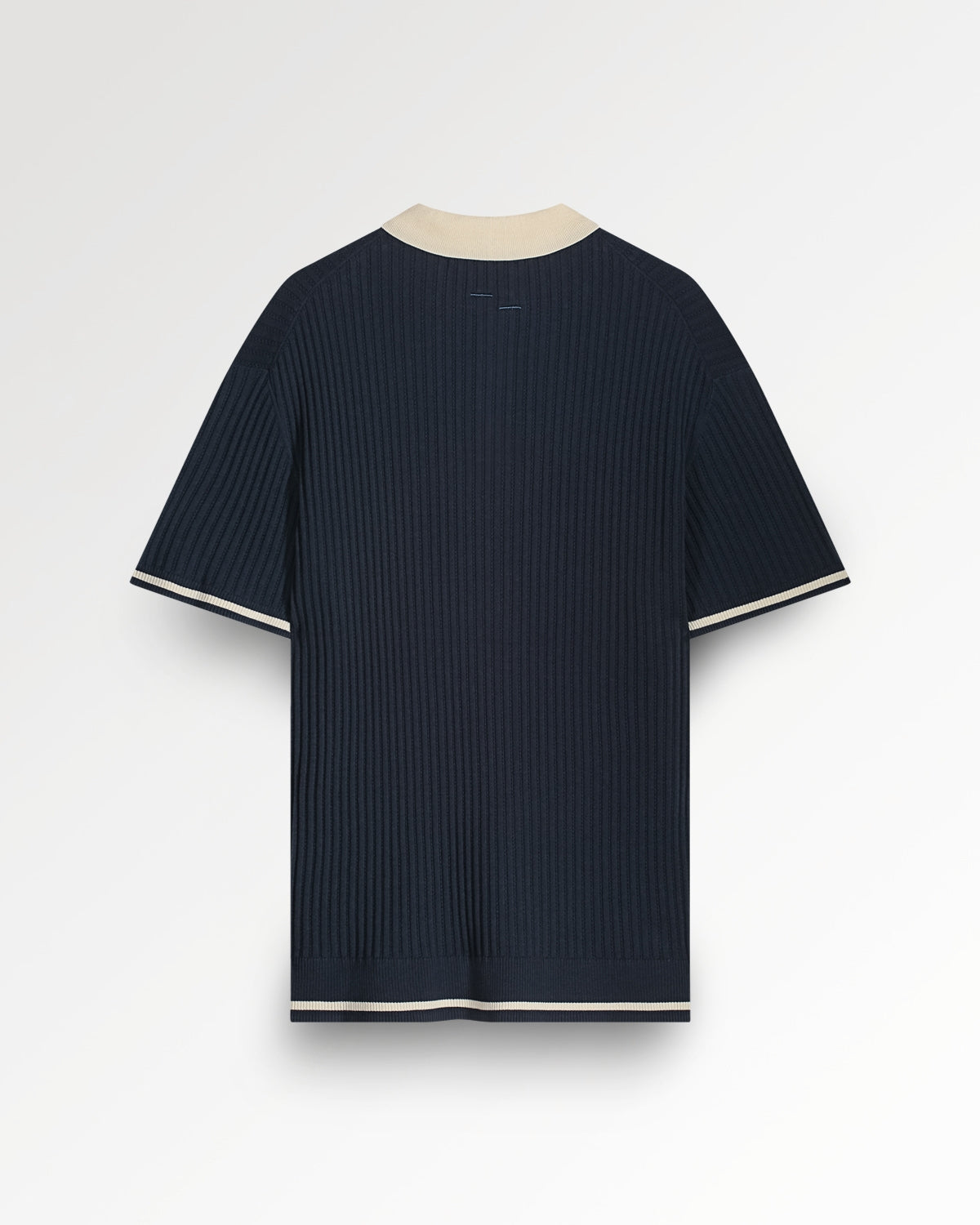 Fine Knit Polo Navy