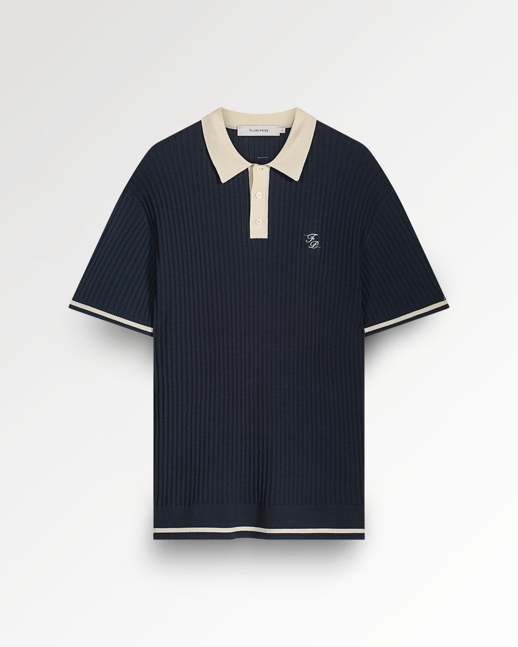 Fine Knit Polo Navy