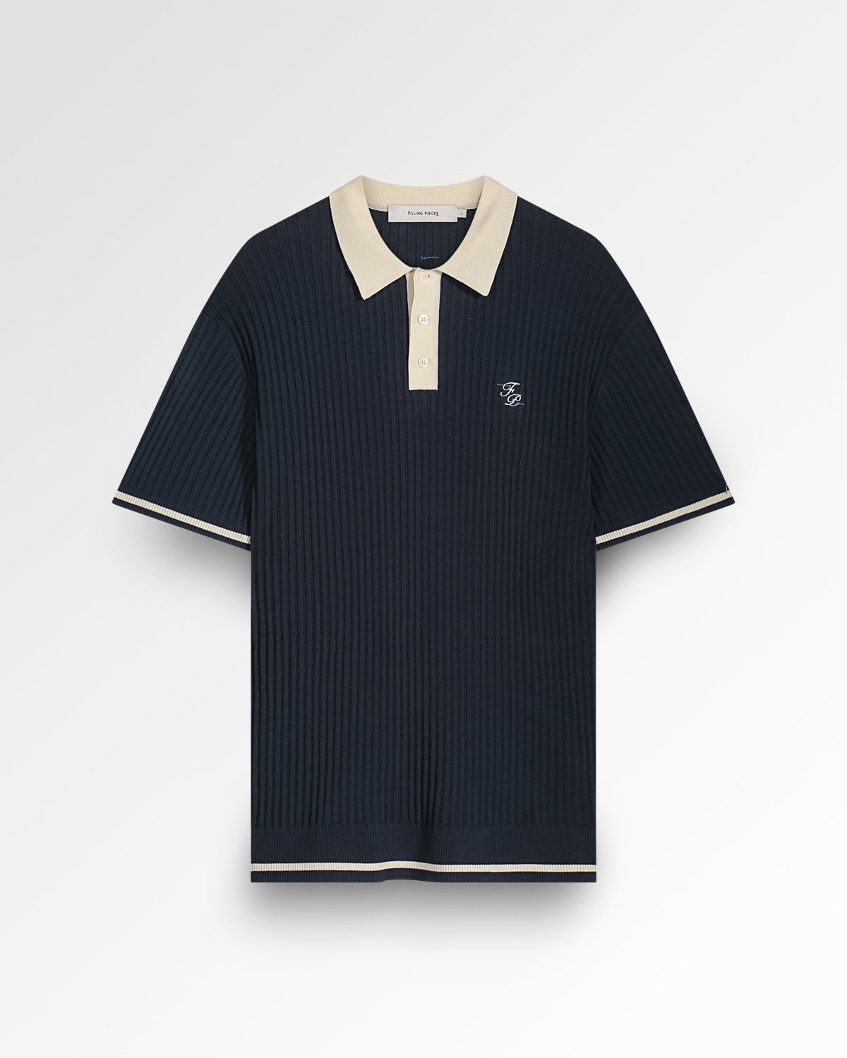 Fine Knit Polo Navy