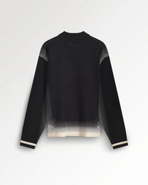 Knit Shirt Rugby Black