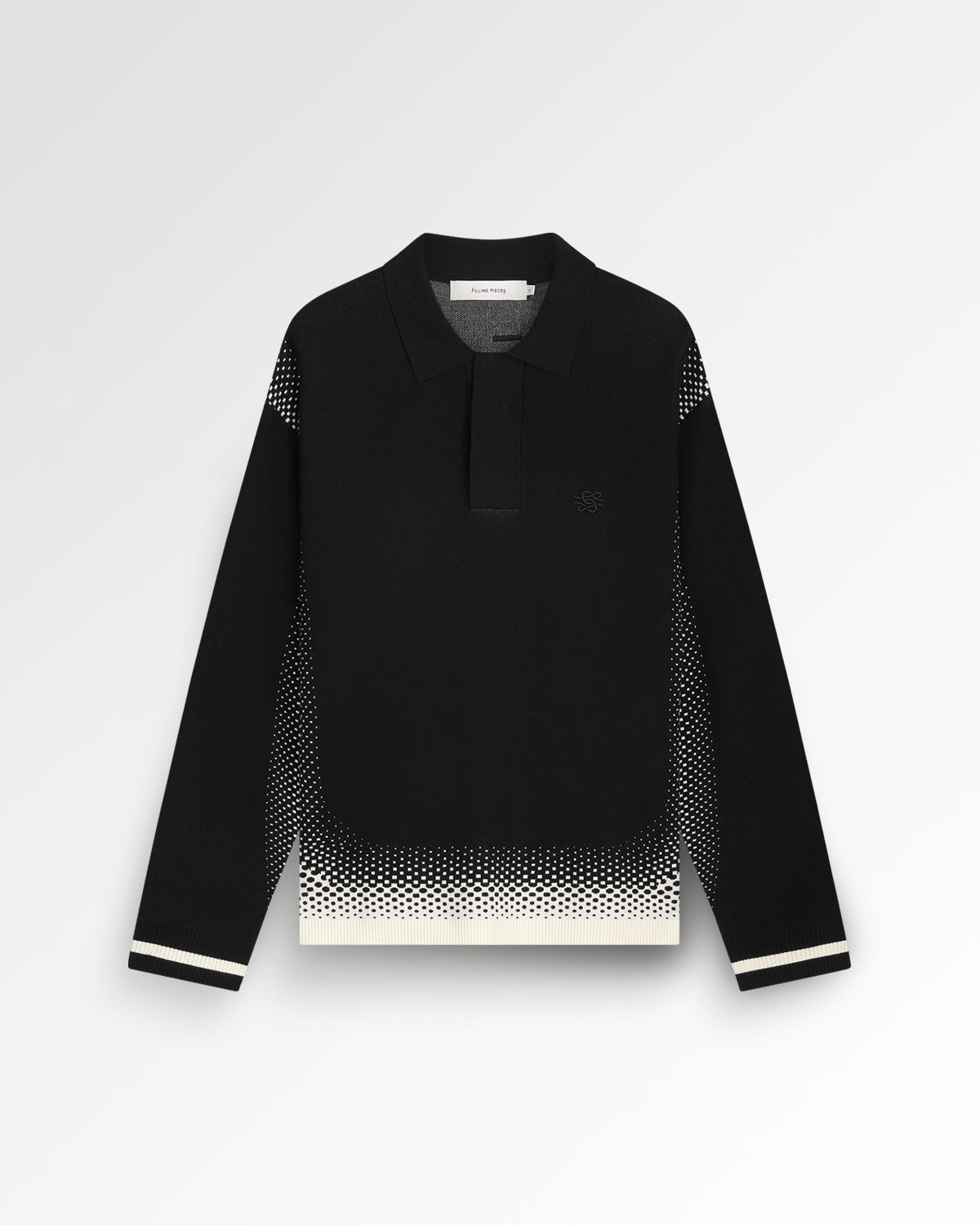 Knit Shirt Rugby Black