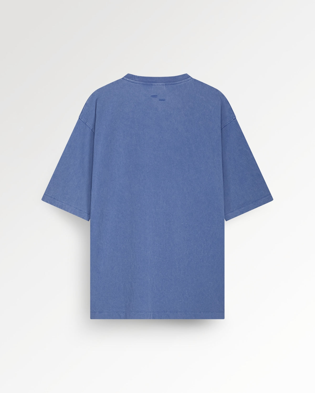 T-shirt Boxy Embroidered Vintage Blue