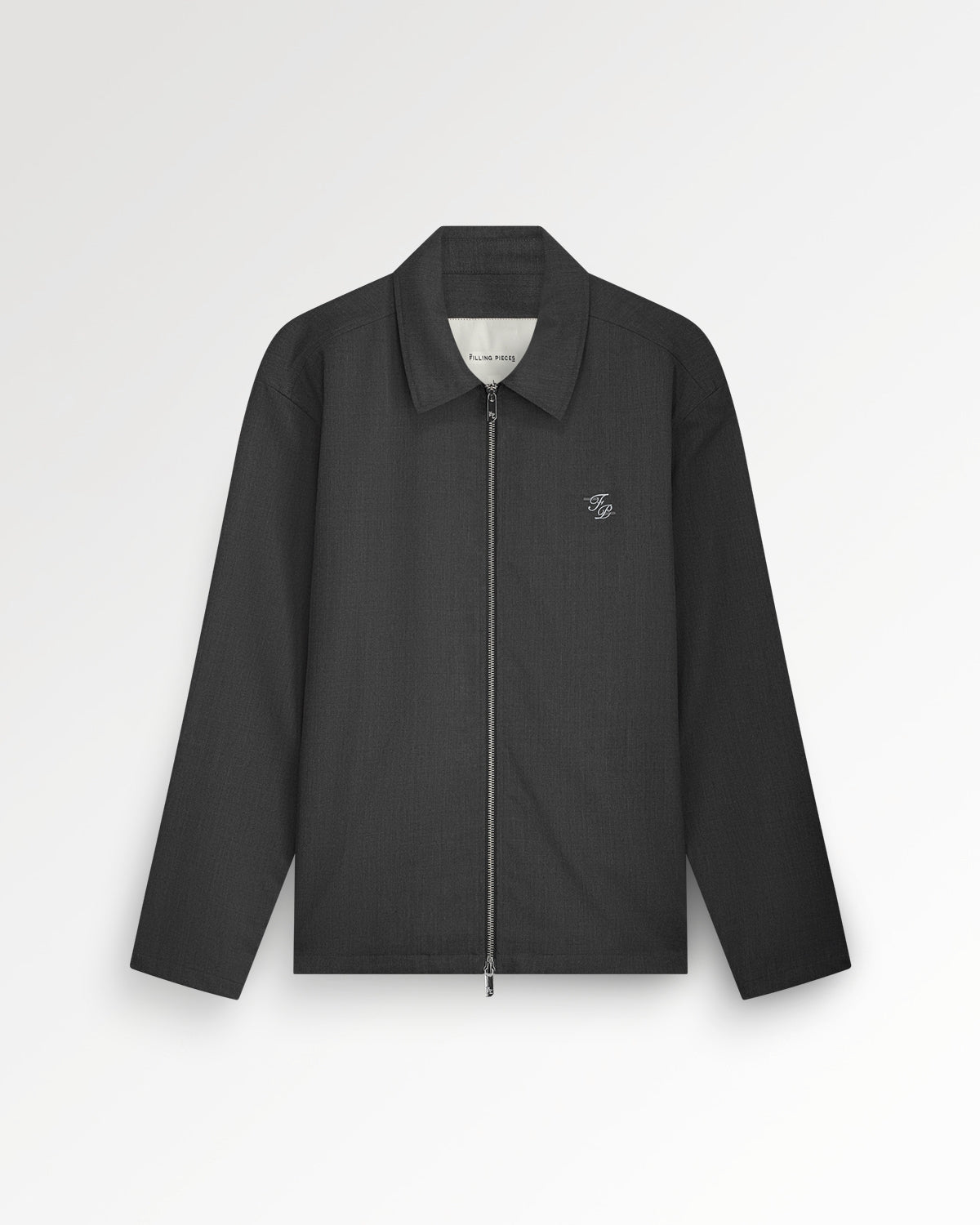 Coach Jacket Twill Wool Grey