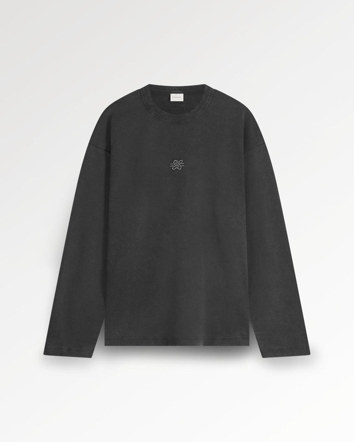 Longsleeve Boxy Embroidered Vintage Black