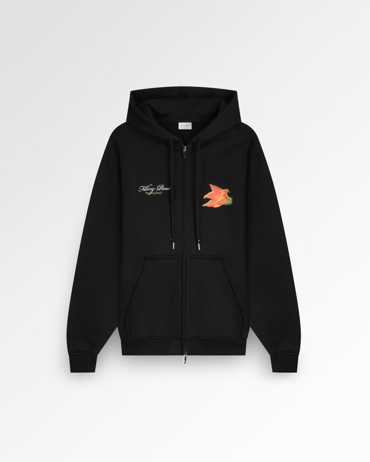 Zip Hoodie Zucchini Black