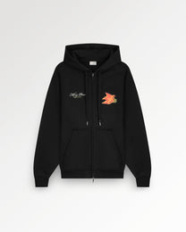 Zip Hoodie Zucchini Black