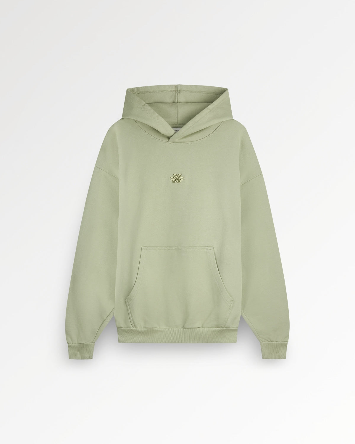 Hoodie Boxy Embroidered Tea
