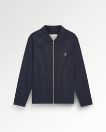 Coach Jacket Pinstripe Maritime Blue