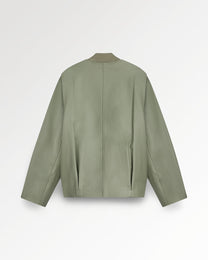 Leather Bomber Jacket Tea