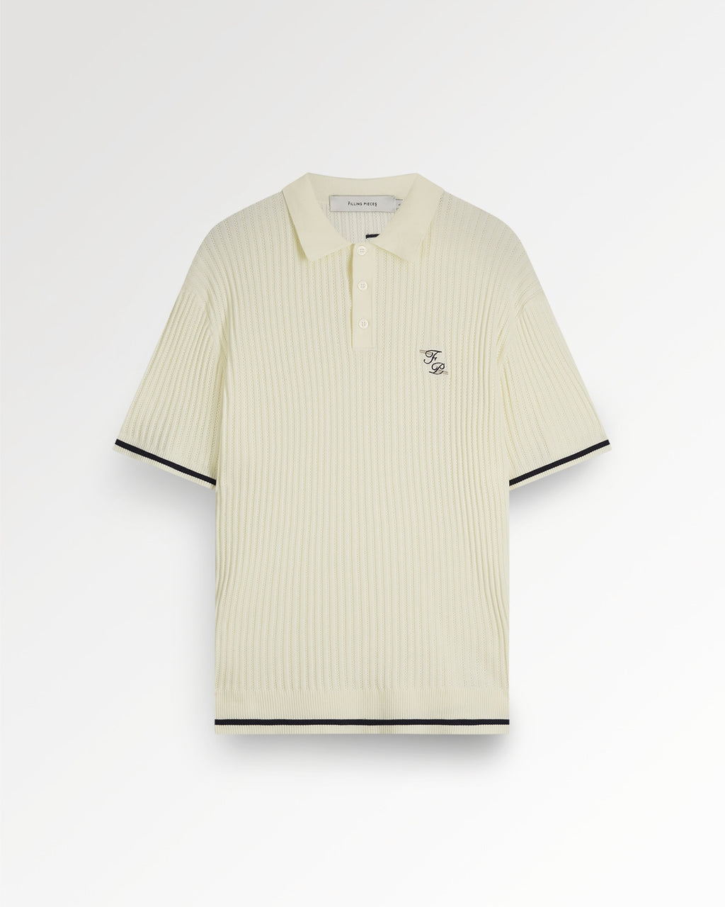 Fine Knit Polo Antique White