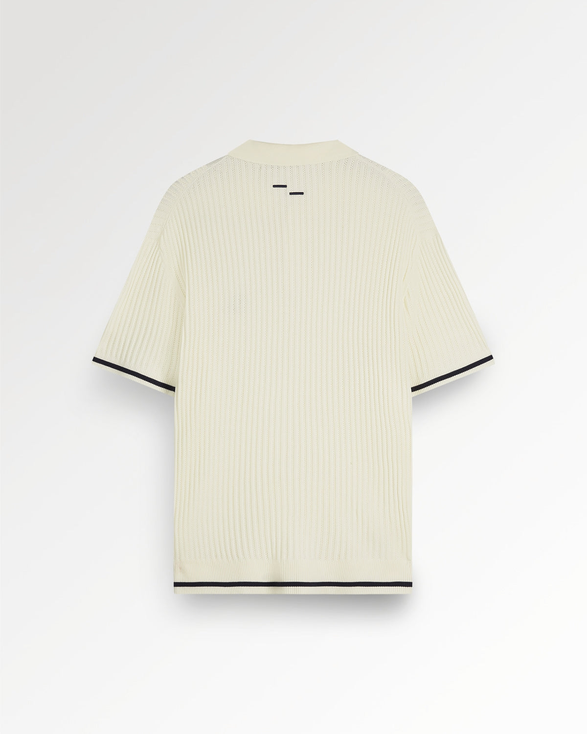 Fine Knit Polo Antique White