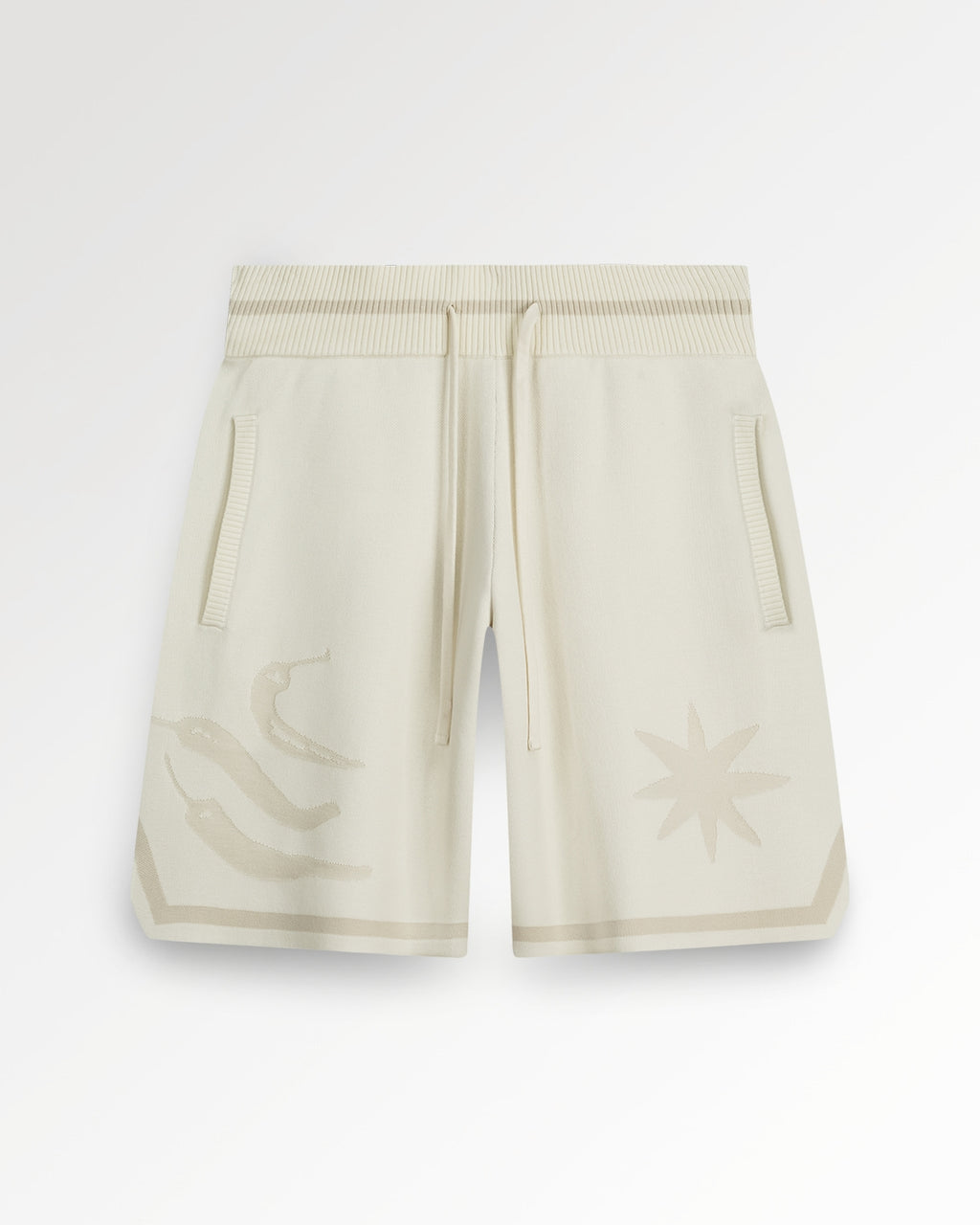 Knit Shorts Breaking Bread Antique White