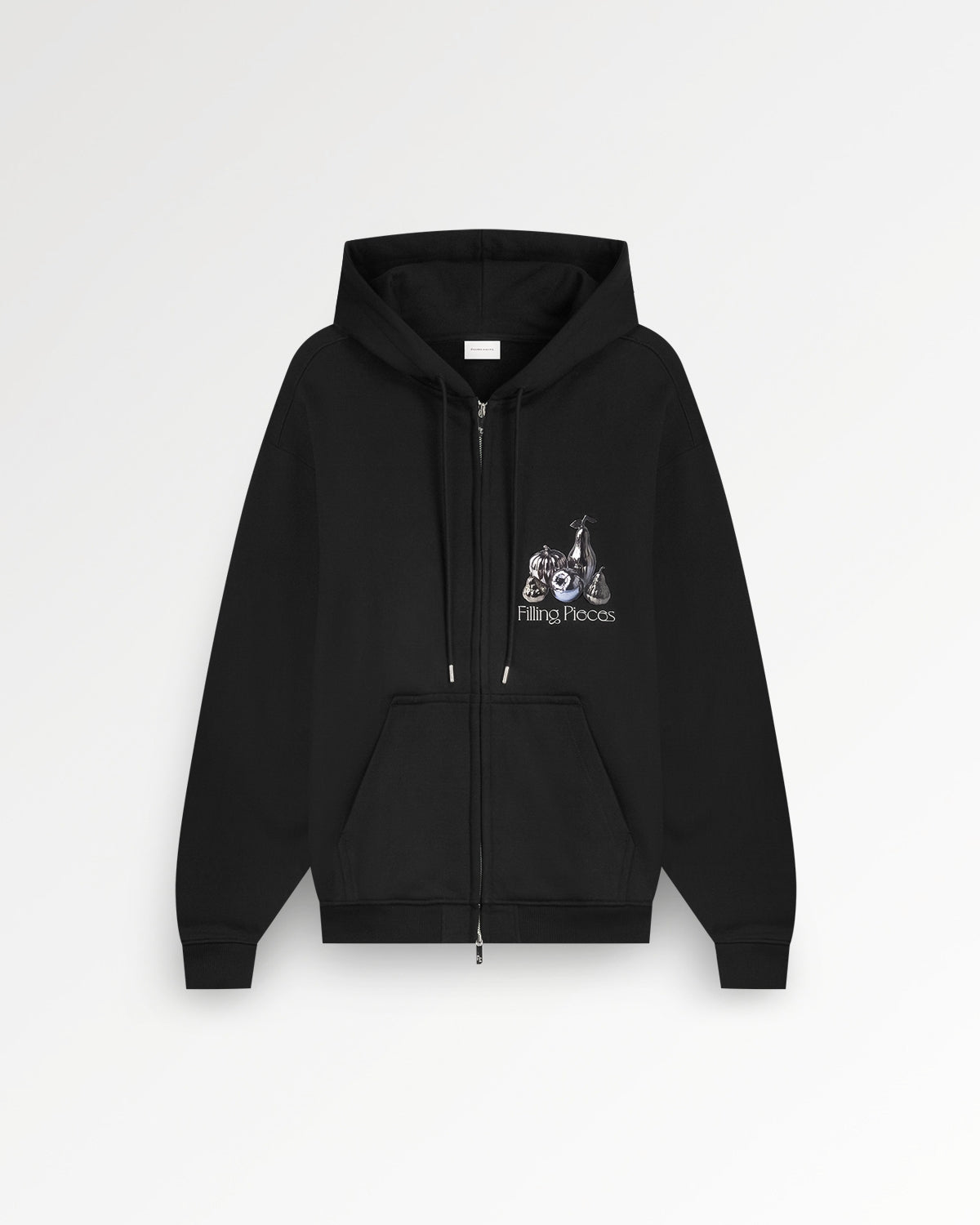 Zip Hoodie Chrome Fruit Black