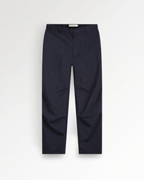 Drapy Pants Pinstripe Navy