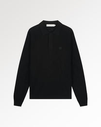 Knit Shirt Rugby Black