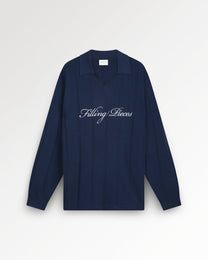 Knit Football Jersey Navy