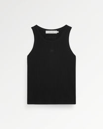 Knit Tank Top Black