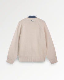 Zip Knit Classic Antique White