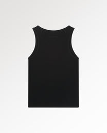 Tank Top Ribbed Black
