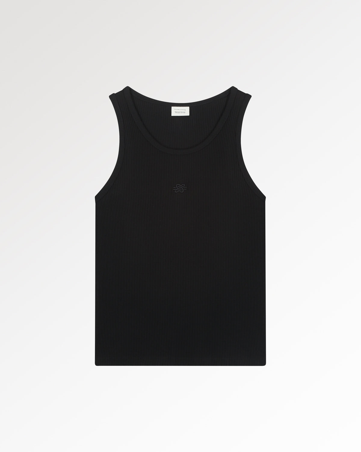 Tank Top Ribbed Black