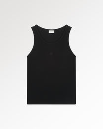 Tank Top Ribbed Black