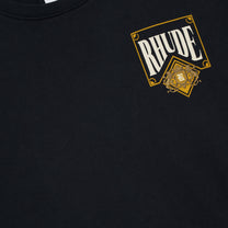 RHUDE PLAYING CARD TEE VINTAGE BLACK YELLOW