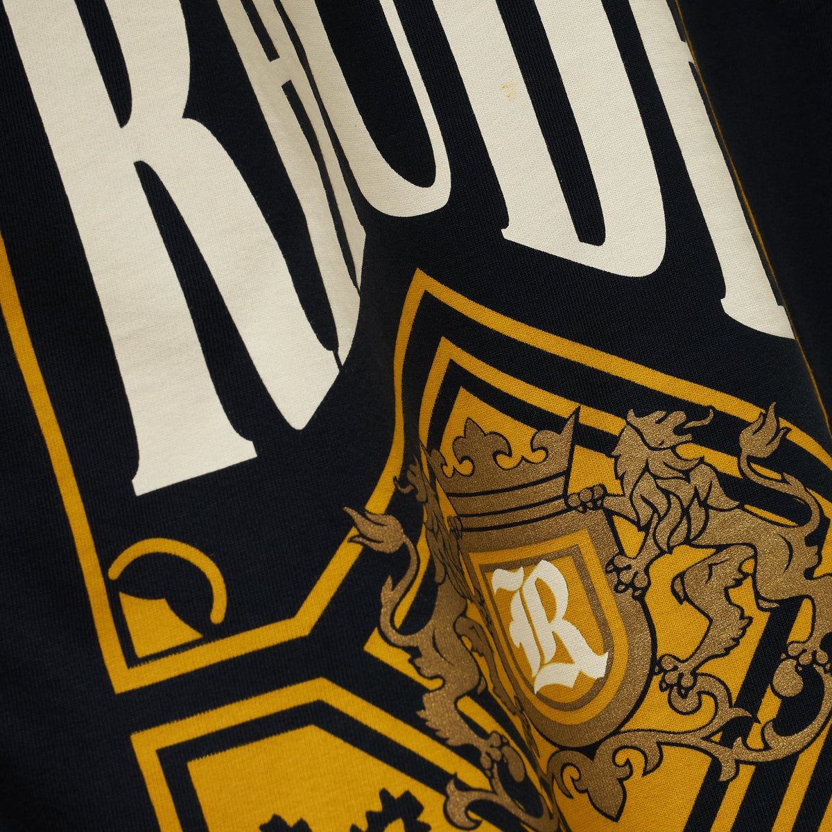 RHUDE PLAYING CARD TEE VINTAGE BLACK YELLOW