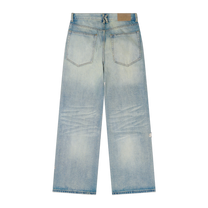 Studded Face Jeans-Blue