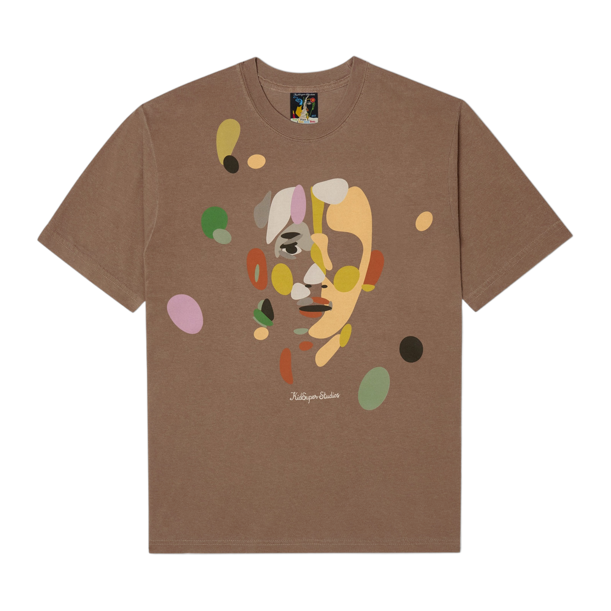 Face Piece by Piece Tee Brown