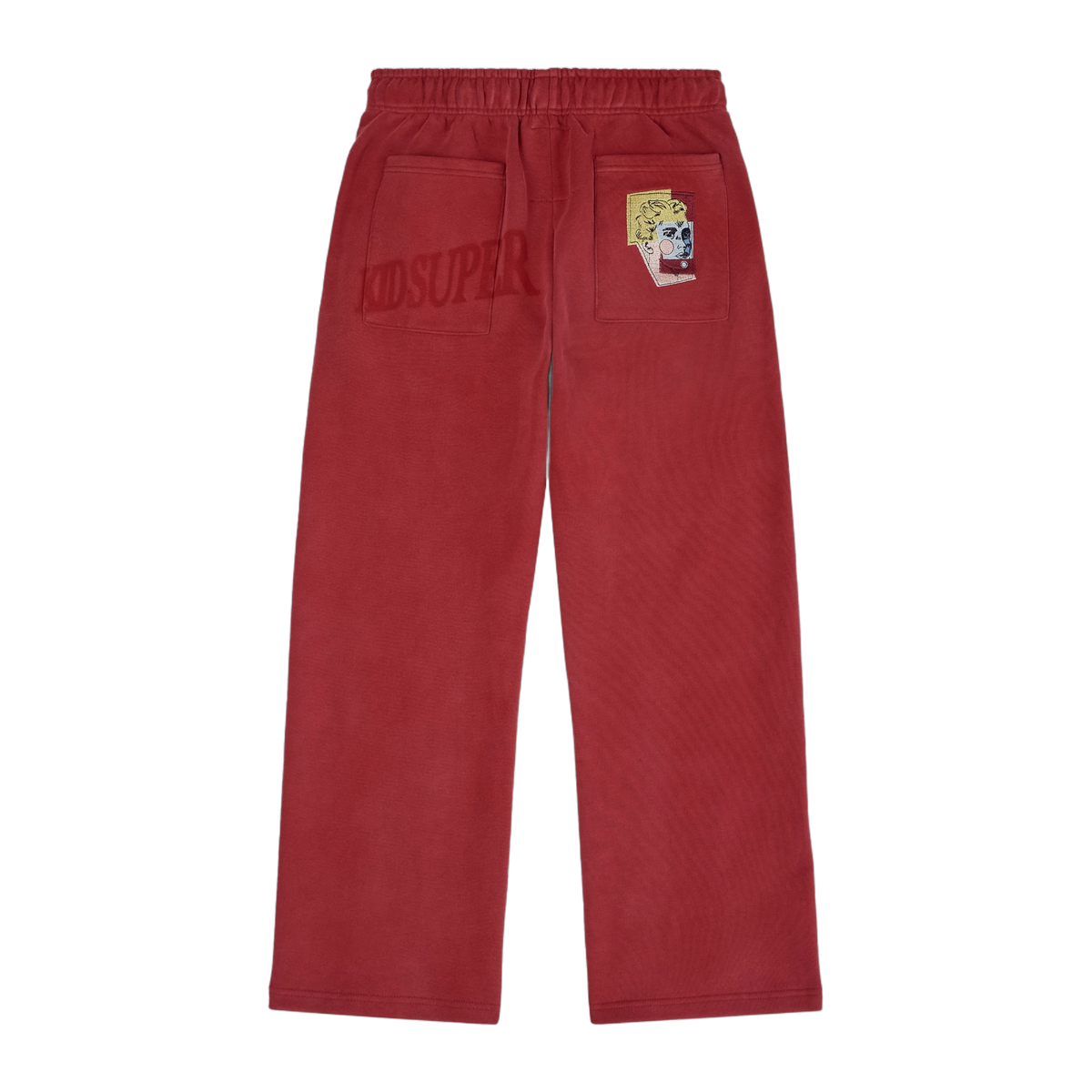 Sun faded sweats-red