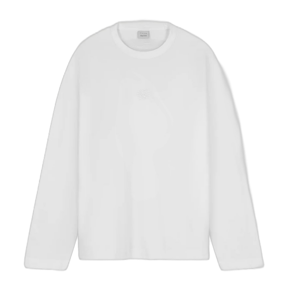 Longsleeve Boxy Embroidered White