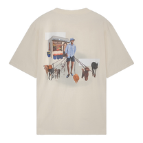 T-shirt Dog Walker Antique White
