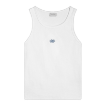 Tank Top Knot White / Blue