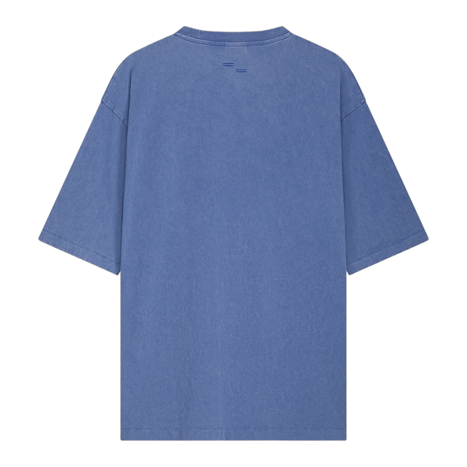 T-shirt Boxy Embroidered Vintage Blue