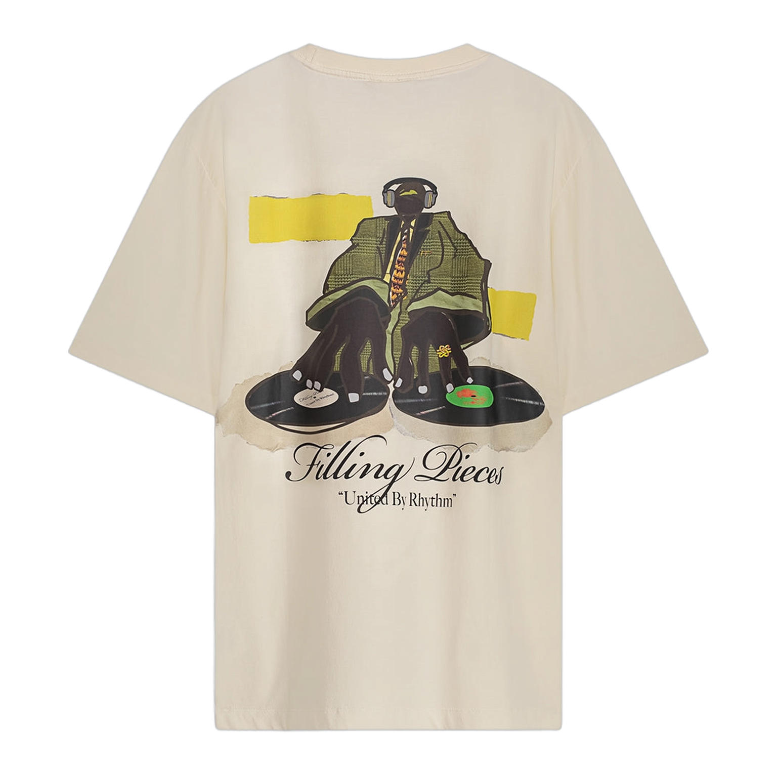 T-shirt DJ Antique White