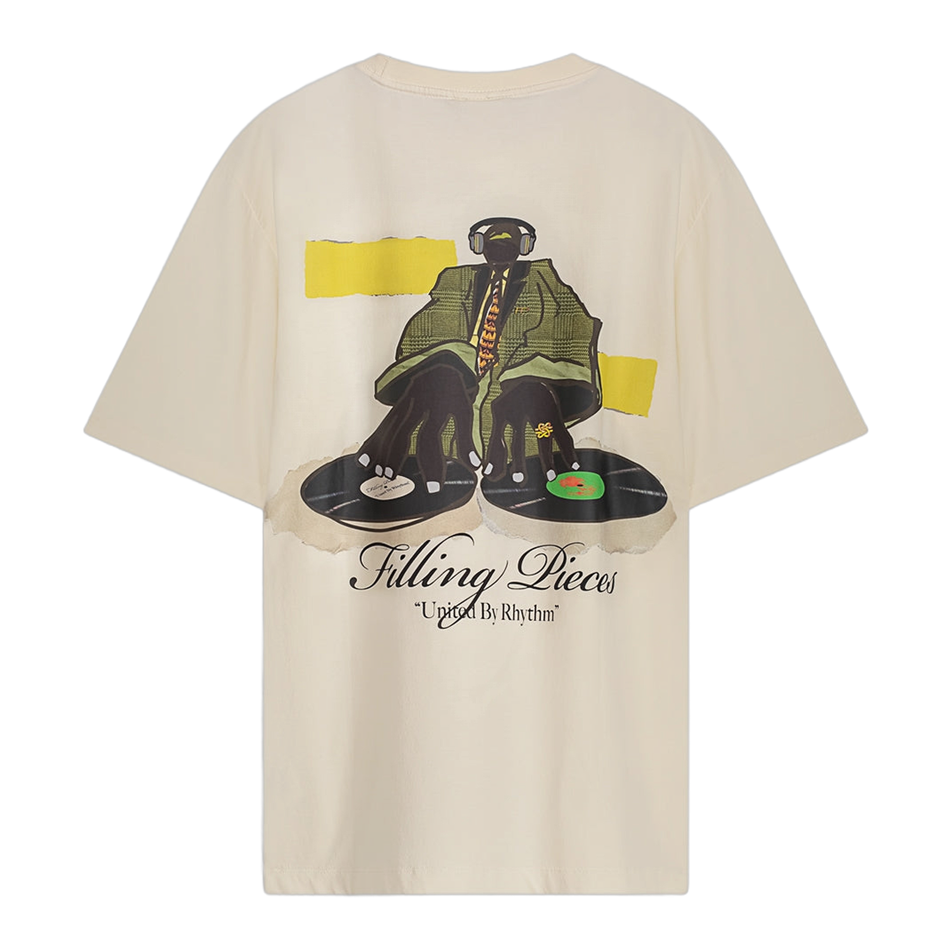T-shirt DJ Antique White