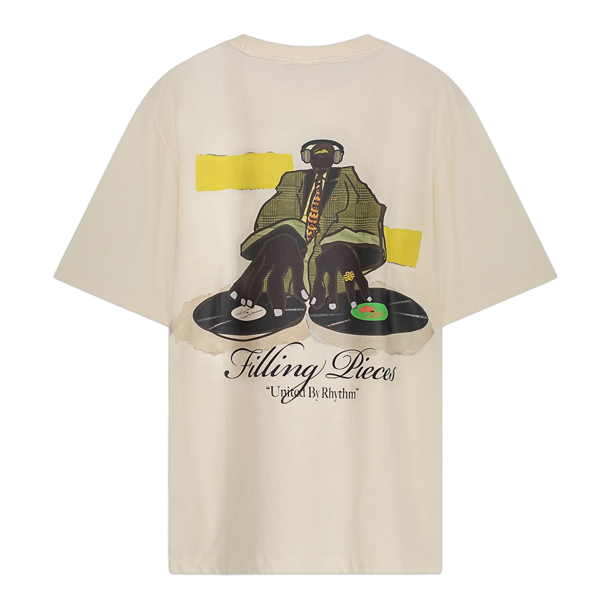 T-shirt DJ Antique White