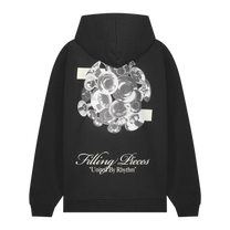 Zip Hoodie Bouquet Black
