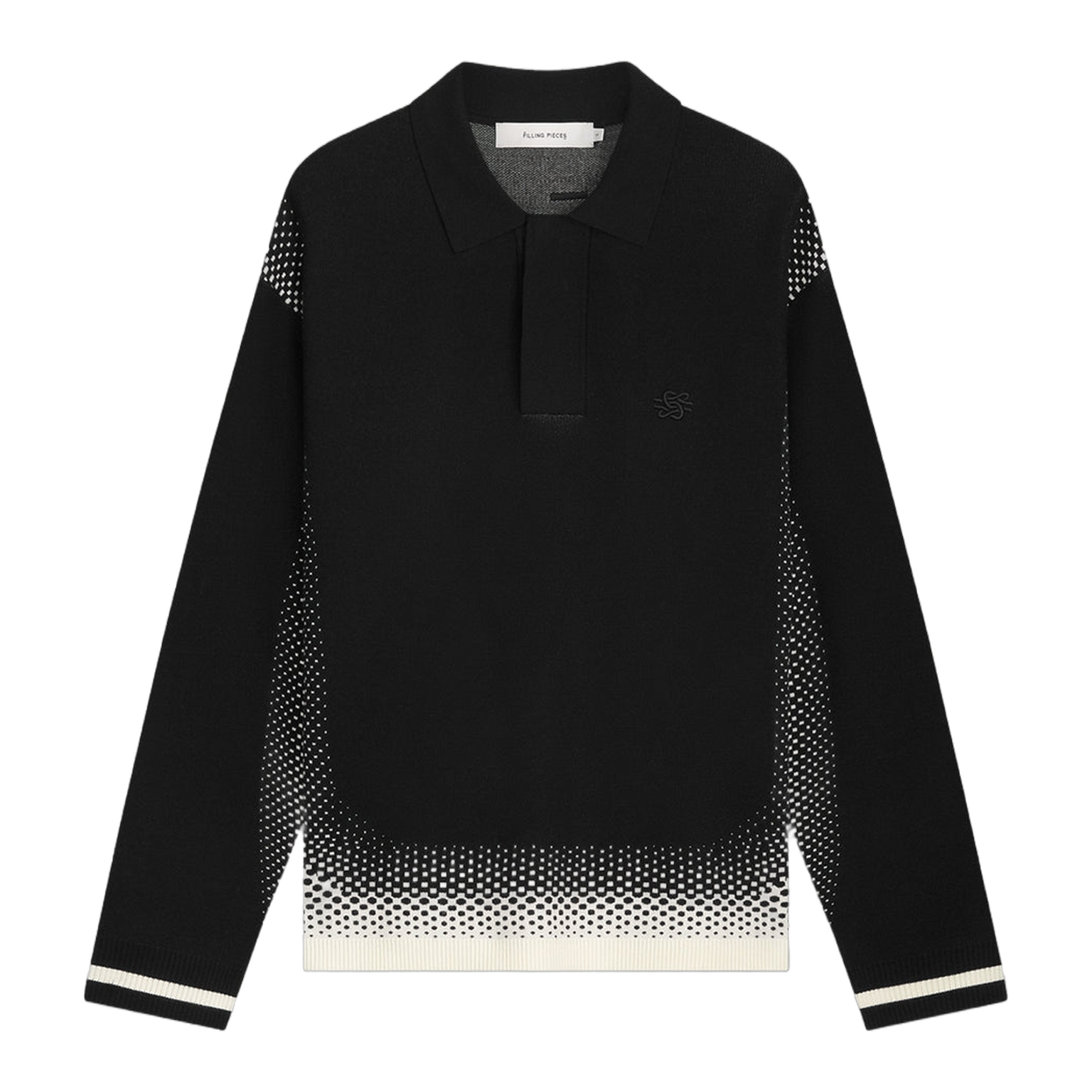 Knit Shirt Rugby Black