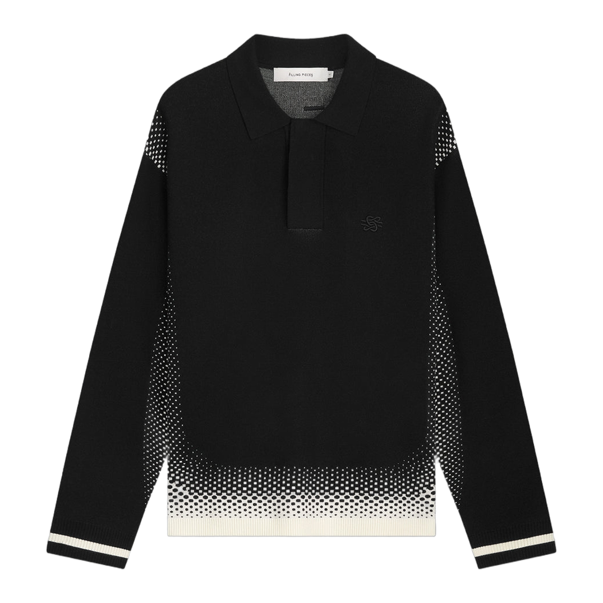 Knit Shirt Rugby Black