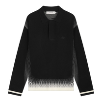 Knit Shirt Rugby Black