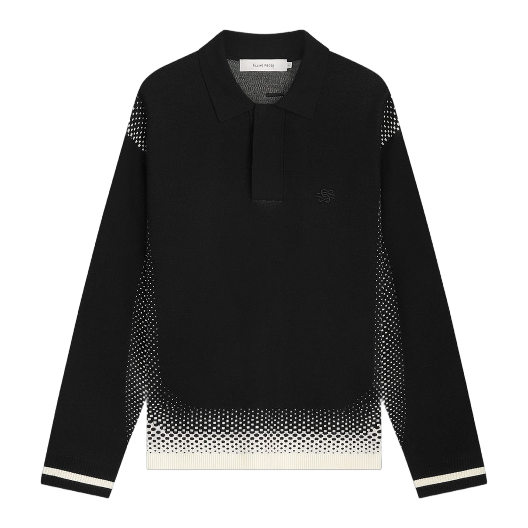 Knit Shirt Rugby Black