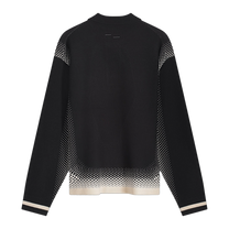 Knit Shirt Rugby Black