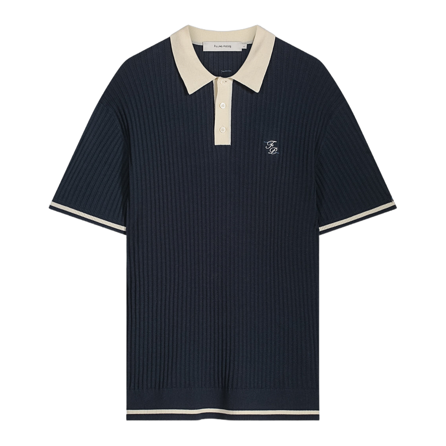 Fine Knit Polo Navy