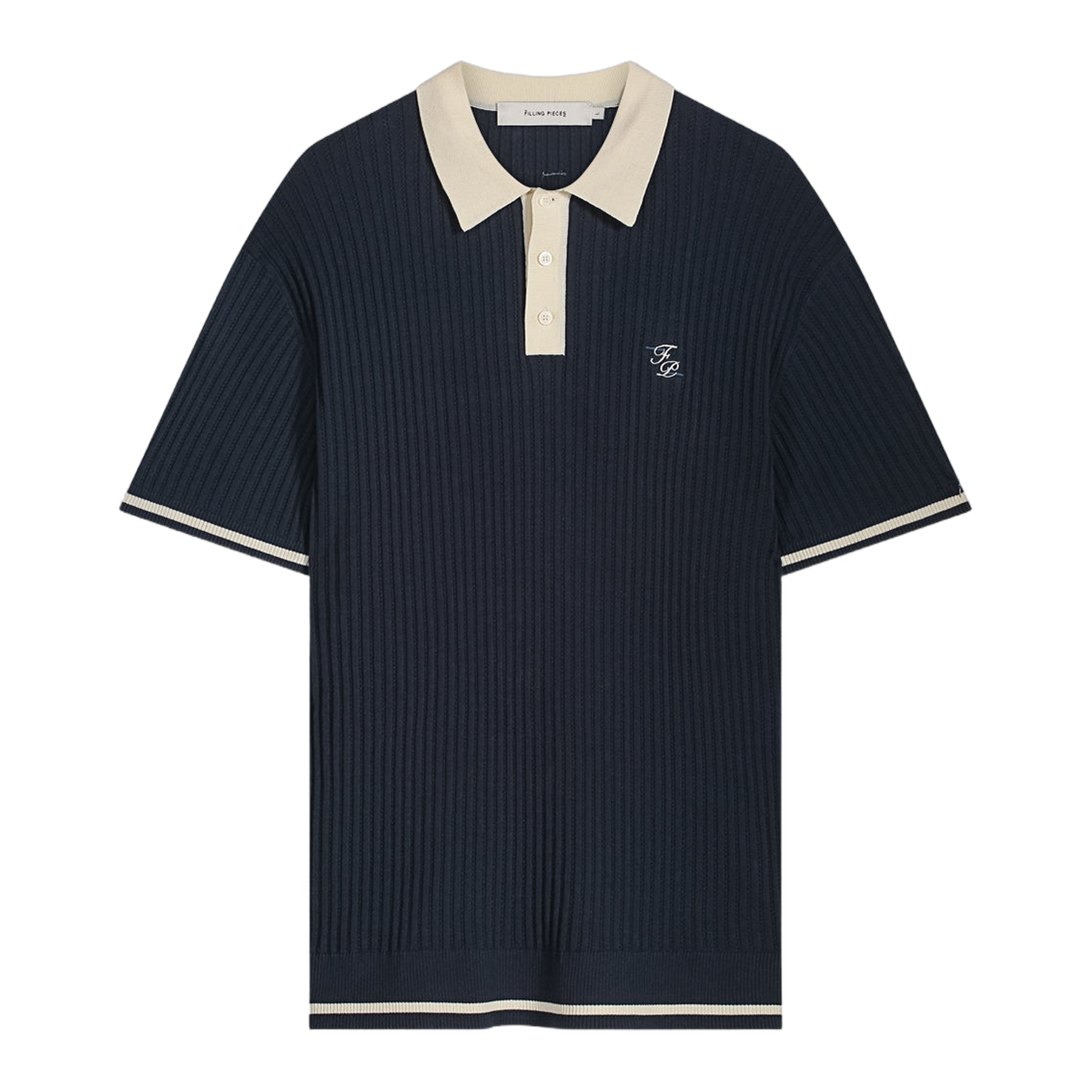 Fine Knit Polo Navy